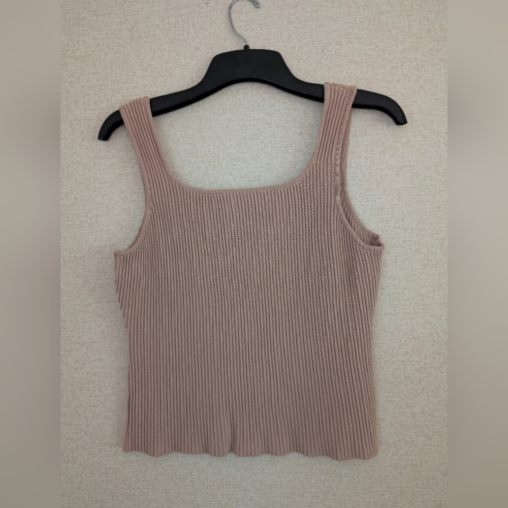 Cupshe Ribbed Tan Tank Top - Picture 2 of 7